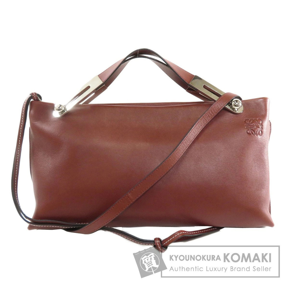 Loewe Anagram 2way Handbag Calfskin Leather